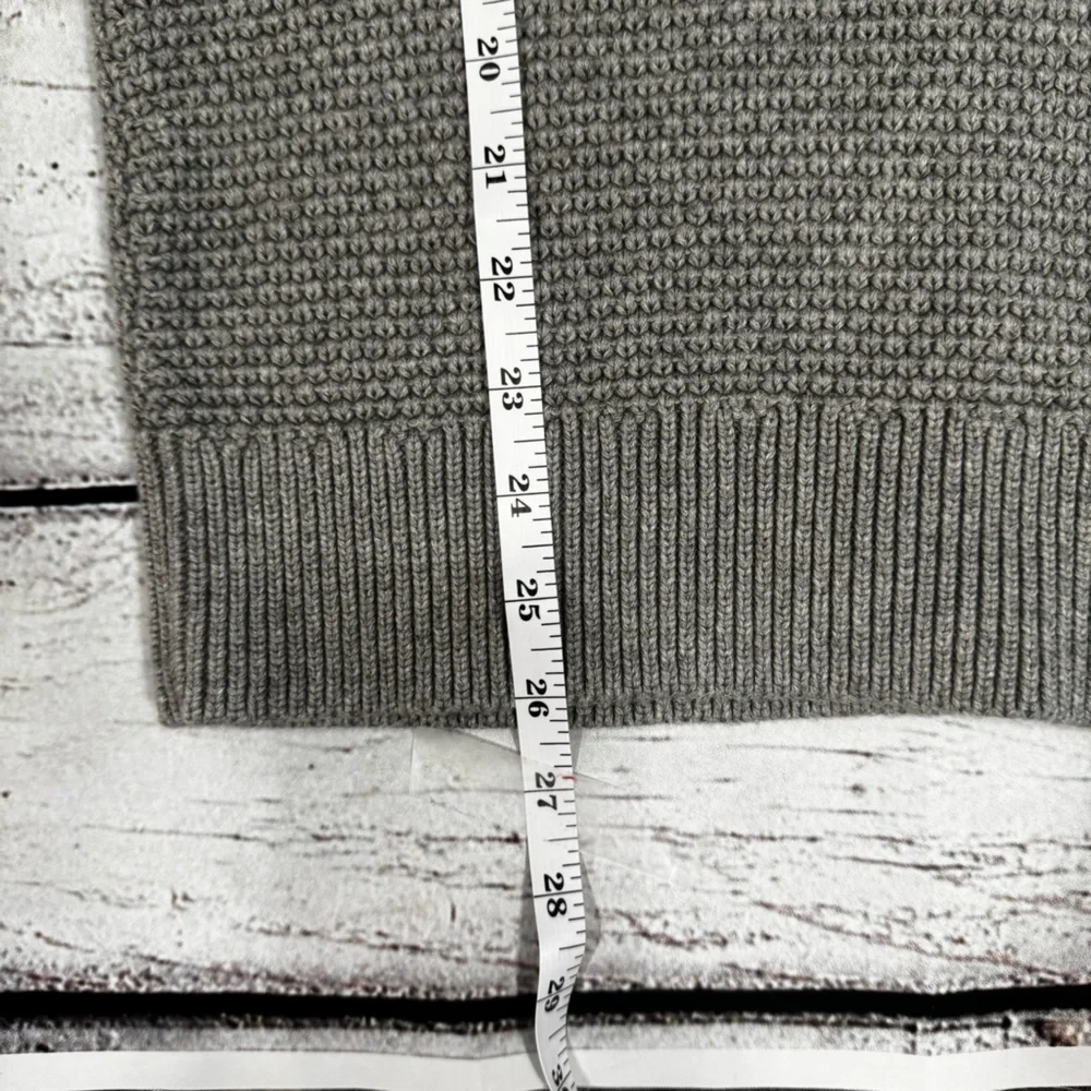 J.Crew Men’s Gray Quarter Zip Waffle Knit Sweater‎ | Business Casual 100% Cotton